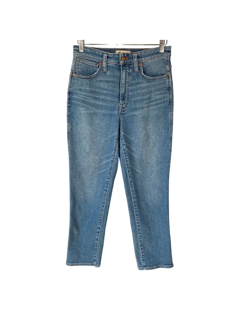 Madewell High Rise Curvy Stovepipe Jeans Light Wash Size 28